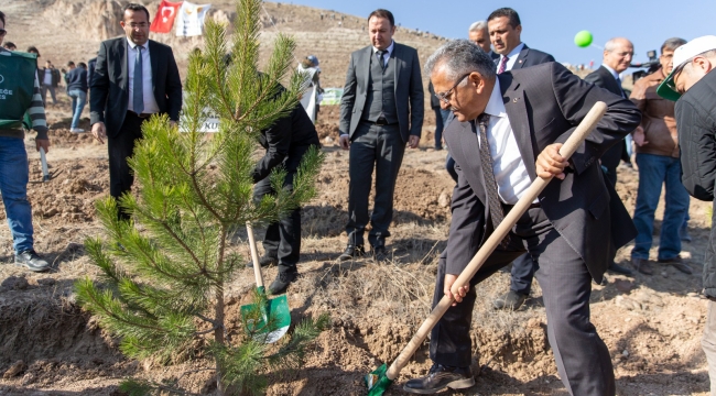 Bakanlık ve Büyükşehir'den Erciyes'te Ağaçlandırma Töreni