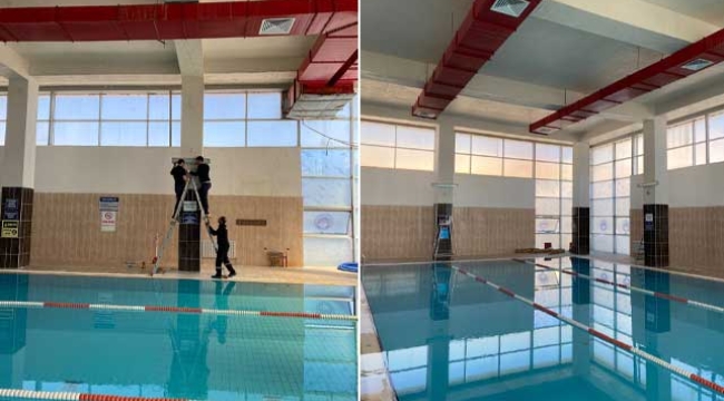 Büyükşehir'den Yüzme Havuzlarına "Teknik" Bakım ve Onarım